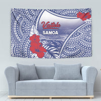 Vaitele Samoa Village Tapestry Falefa Valley Polynesian Tribal Hibiscus Floral DT05 - Polynesian Pride