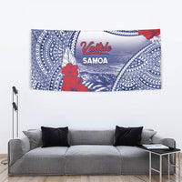 Vaitele Samoa Village Tapestry Falefa Valley Polynesian Tribal Hibiscus Floral DT05 - Polynesian Pride