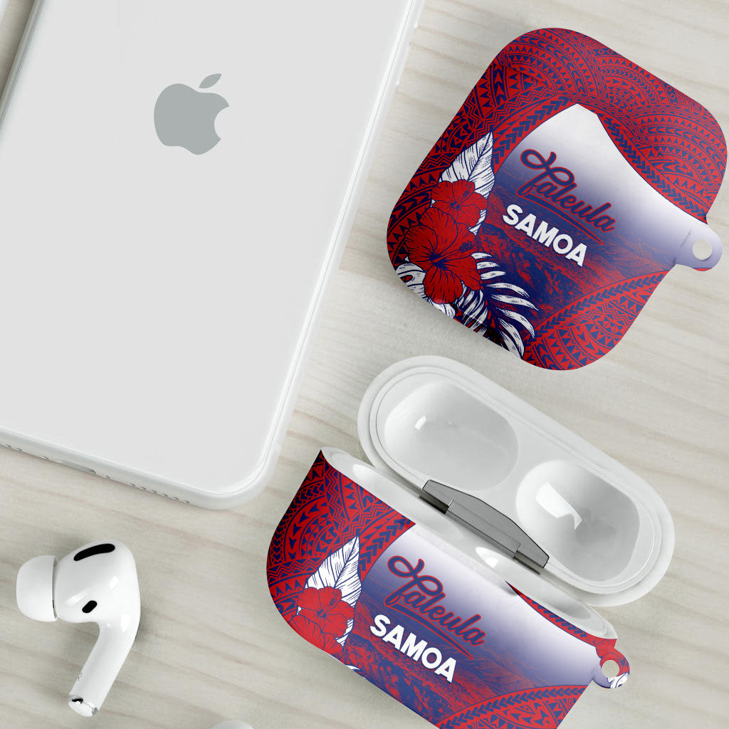 Faleula Samoa Village AirPods Case Falefa Valley Polynesian Tribal Hibiscus Floral DT05 - Polynesian Pride