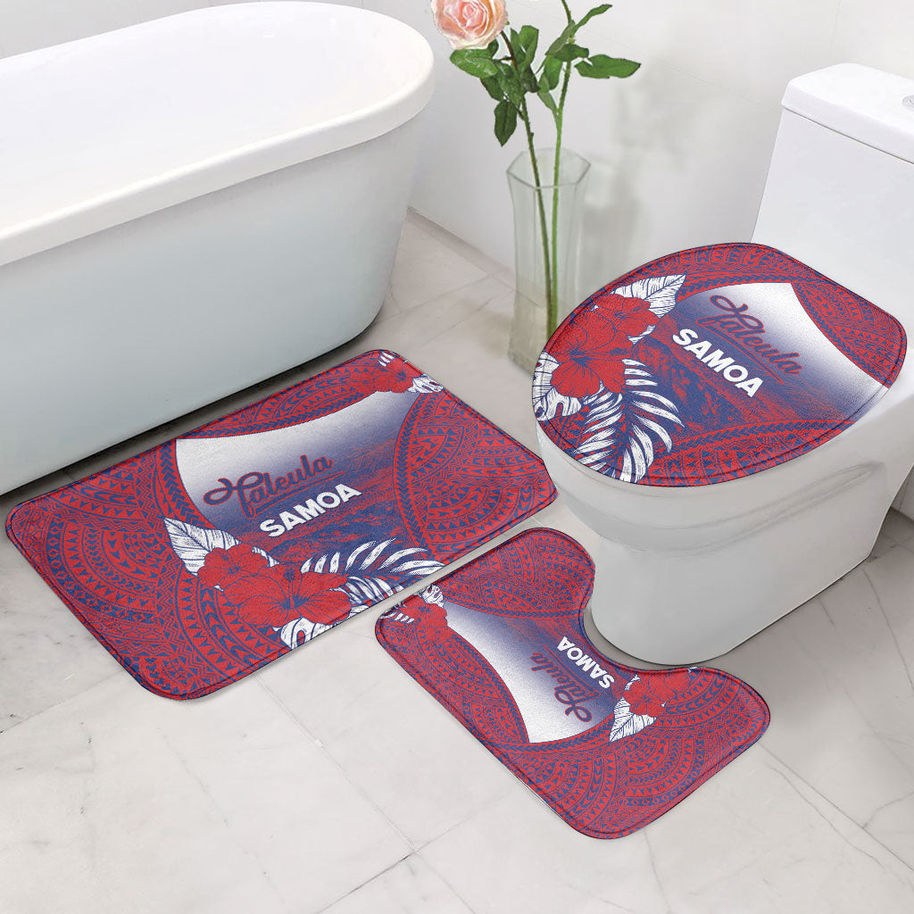Faleula Samoa Village Bathroom Set Falefa Valley Polynesian Tribal Hibiscus Floral DT05 - Polynesian Pride