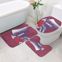 Faleula Samoa Village Bathroom Set Falefa Valley Polynesian Tribal Hibiscus Floral DT05 - Polynesian Pride