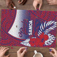 Faleula Samoa Village Puzzle Falefa Valley Polynesian Tribal Hibiscus Floral DT05 - Polynesian Pride