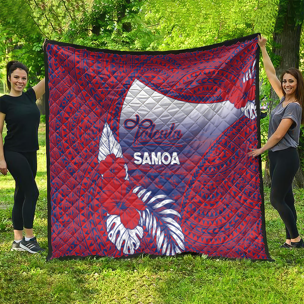 Faleula Samoa Village Quilt Falefa Valley Polynesian Tribal Hibiscus Floral DT05 - Polynesian Pride