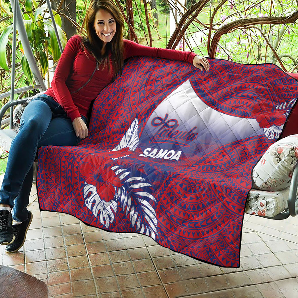 Faleula Samoa Village Quilt Falefa Valley Polynesian Tribal Hibiscus Floral DT05 - Polynesian Pride