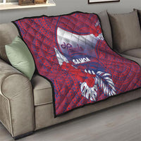 Faleula Samoa Village Quilt Falefa Valley Polynesian Tribal Hibiscus Floral DT05 - Polynesian Pride