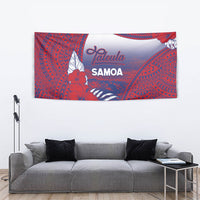 Faleula Samoa Village Tapestry Falefa Valley Polynesian Tribal Hibiscus Floral DT05 - Polynesian Pride