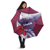 Faleula Samoa Village Umbrella Falefa Valley Polynesian Tribal Hibiscus Floral DT05 - Polynesian Pride