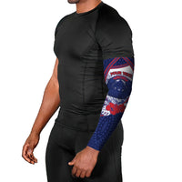 Personalised Vailele Samoa Village Arm Sleeves Map Polynesian Tribal Hibiscus Floral DT05 - Polynesian Pride
