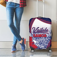 Vailele Samoa Village Luggage Cover Map Polynesian Tribal Hibiscus Floral DT05 - Polynesian Pride