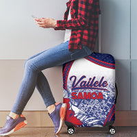 Vailele Samoa Village Luggage Cover Map Polynesian Tribal Hibiscus Floral DT05 - Polynesian Pride