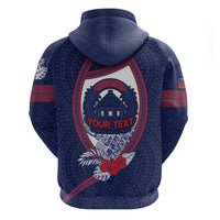 Personalised Vailele Samoa Village Zip Hoodie Map Polynesian Tribal Hibiscus Floral DT05 - Polynesian Pride