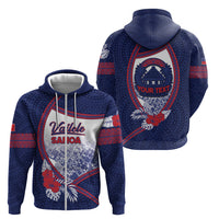 Personalised Vailele Samoa Village Zip Hoodie Map Polynesian Tribal Hibiscus Floral DT05 - Polynesian Pride