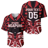 Custom Aotearoa Ngapuhi Baseball Jersey Maori Pattern New Zealand DT05 - Polynesian Pride