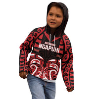 Custom Aotearoa Ngapuhi Kid Hoodie Maori Pattern New Zealand DT05 - Polynesian Pride