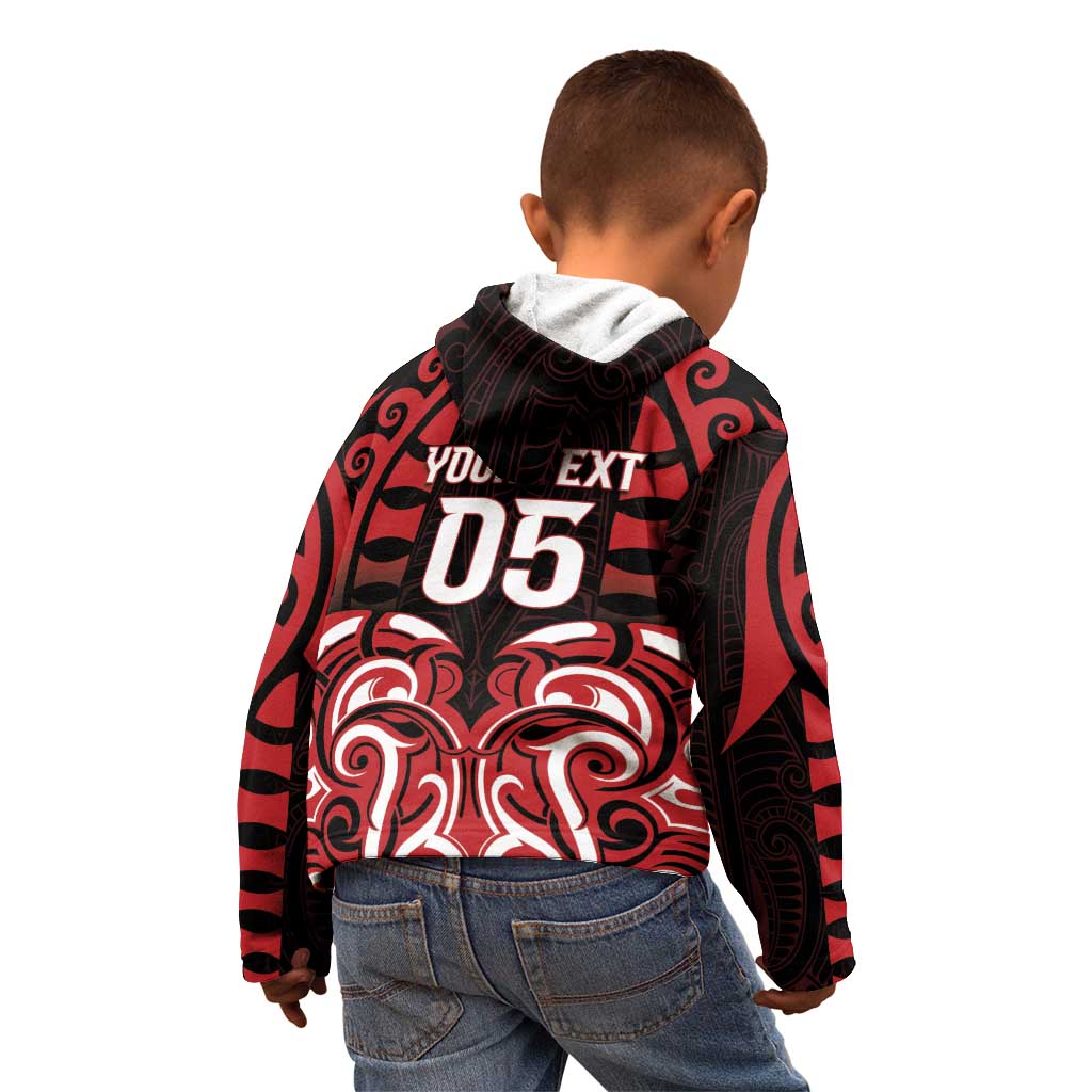 Custom Aotearoa Ngapuhi Kid Hoodie Maori Pattern New Zealand DT05 - Polynesian Pride