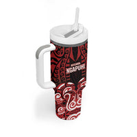 Custom Aotearoa Ngapuhi Tumbler With Handle Maori Pattern New Zealand DT05 - Polynesian Pride