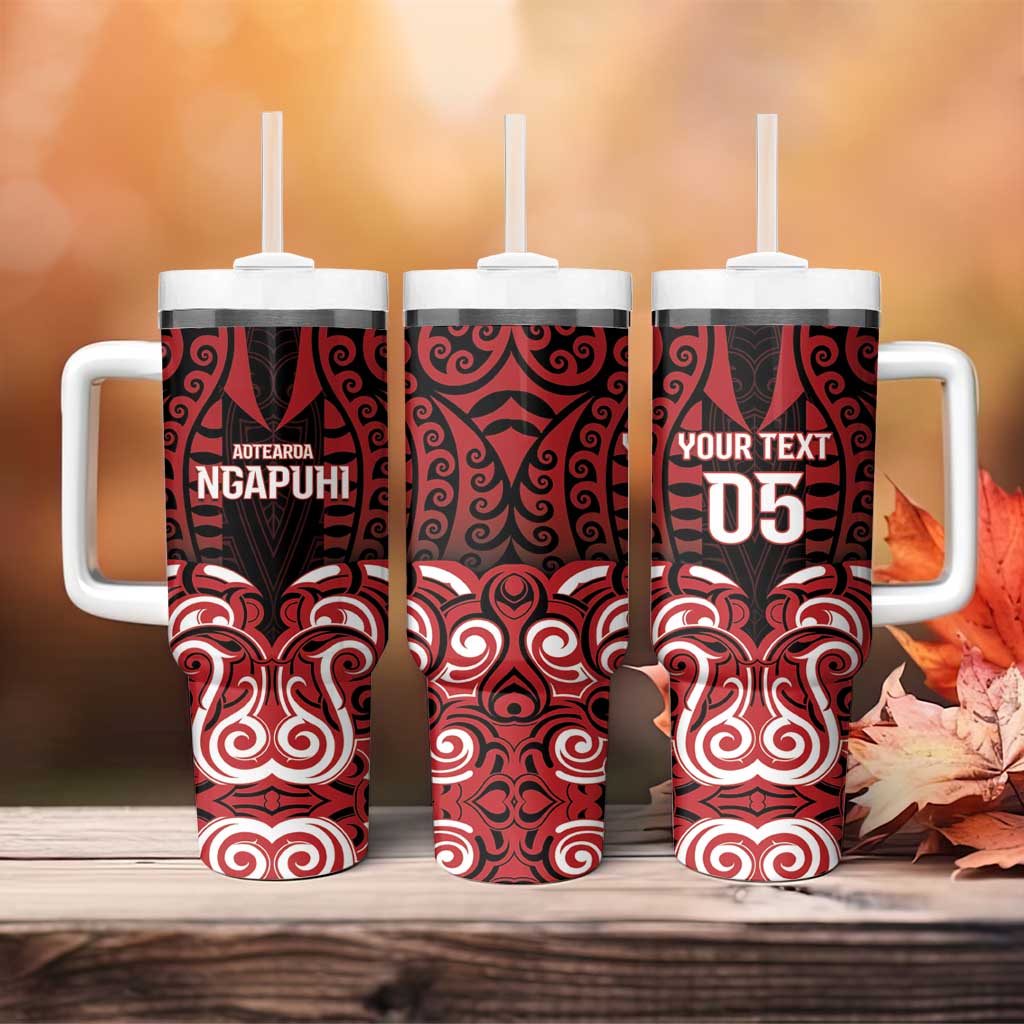 Custom Aotearoa Ngapuhi Tumbler With Handle Maori Pattern New Zealand DT05 - Polynesian Pride