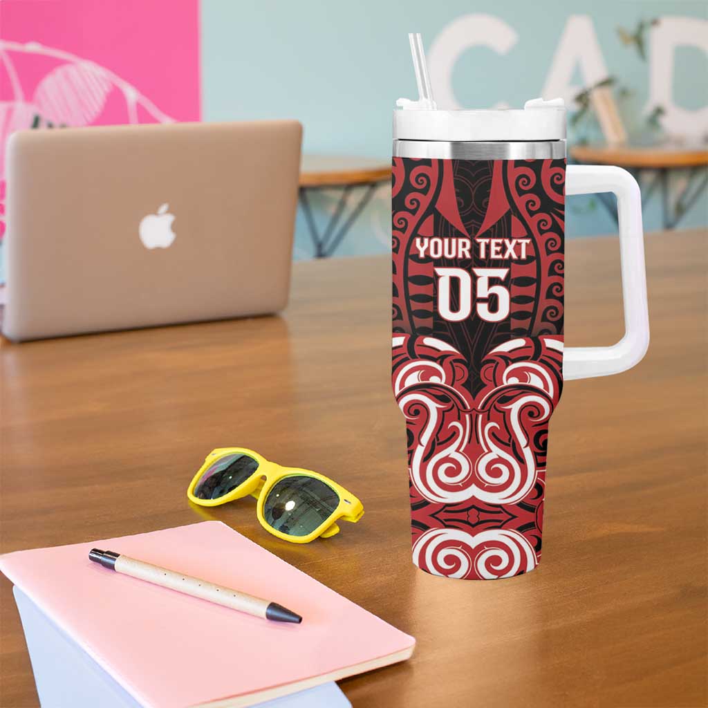 Custom Aotearoa Ngapuhi Tumbler With Handle Maori Pattern New Zealand DT05 - Polynesian Pride