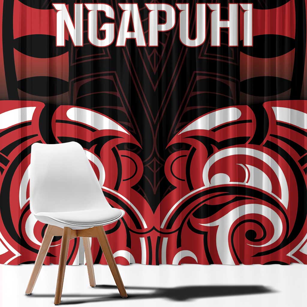 Aotearoa Ngapuhi Window Curtain Maori Pattern New Zealand DT05 - Polynesian Pride