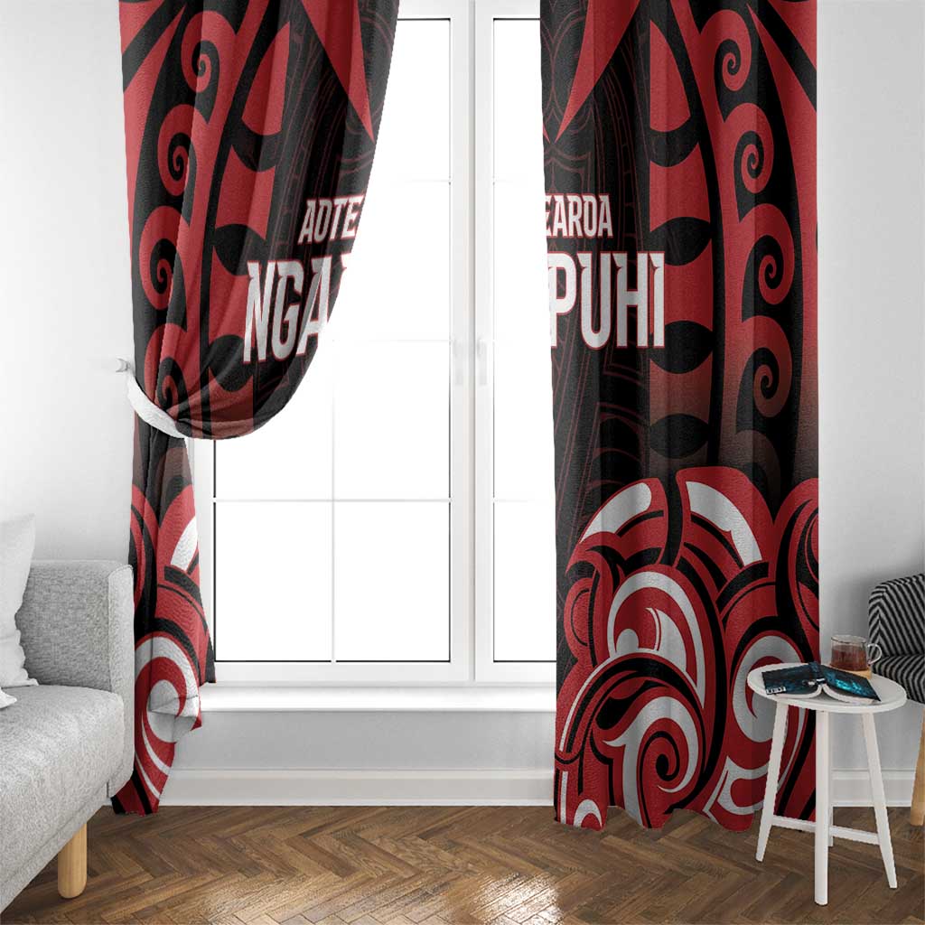 Aotearoa Ngapuhi Window Curtain Maori Pattern New Zealand DT05 - Polynesian Pride