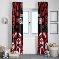 Aotearoa Ngapuhi Window Curtain Maori Pattern New Zealand DT05 - Polynesian Pride