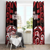 Aotearoa Ngapuhi Window Curtain Maori Pattern New Zealand DT05 - Polynesian Pride