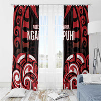 Aotearoa Ngapuhi Window Curtain Maori Pattern New Zealand DT05 - Polynesian Pride