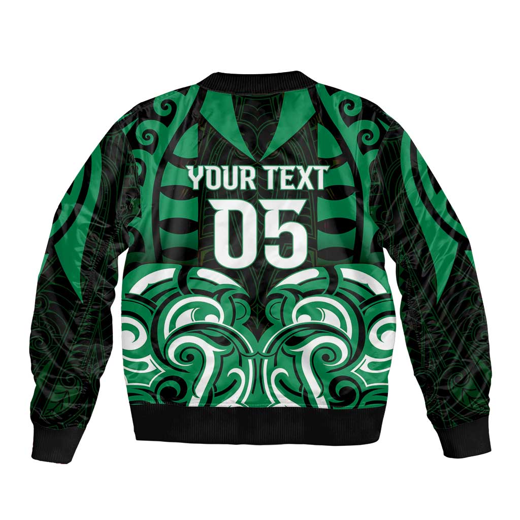 Custom Aotearoa Ngai Tahu Bomber Jacket Maori Pattern New Zealand DT05 - Polynesian Pride