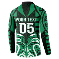 Custom Aotearoa Ngai Tahu Button Sweatshirt Maori Pattern New Zealand DT05 - Polynesian Pride