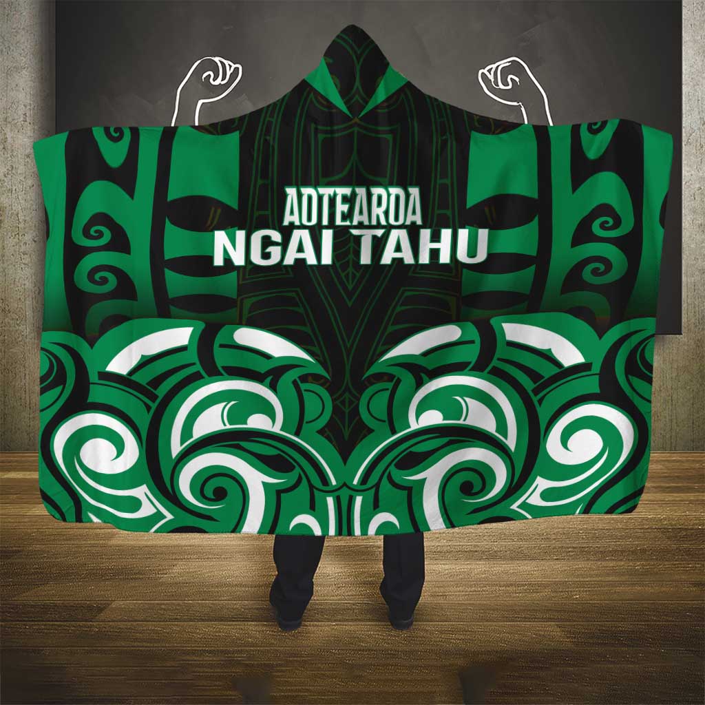 Aotearoa Ngai Tahu Hooded Blanket Maori Pattern New Zealand DT05 - Polynesian Pride
