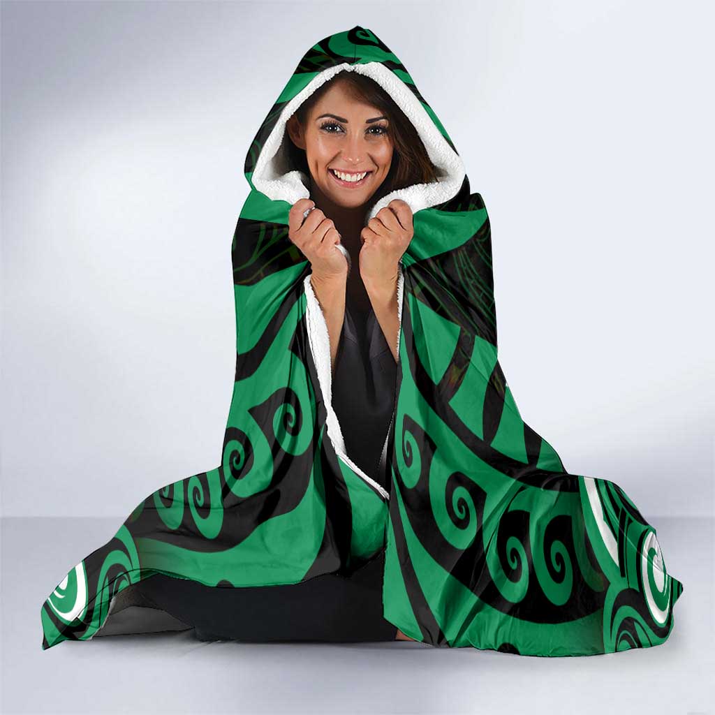 Aotearoa Ngai Tahu Hooded Blanket Maori Pattern New Zealand DT05 - Polynesian Pride