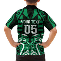 Custom Aotearoa Ngai Tahu Kid Hawaiian Shirt Maori Pattern New Zealand DT05 - Polynesian Pride
