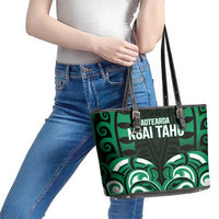 Aotearoa Ngai Tahu Leather Tote Bag Maori Pattern New Zealand DT05 - Polynesian Pride