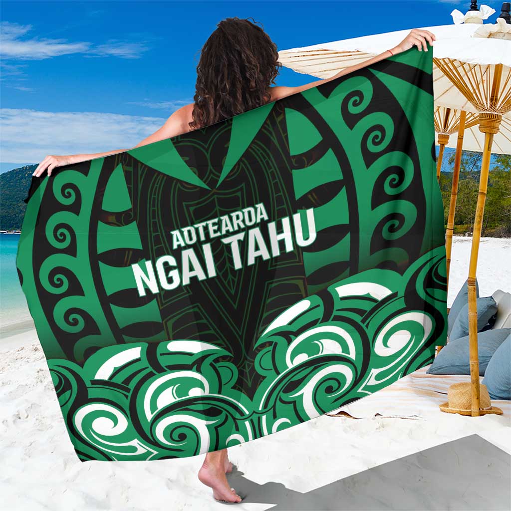 Aotearoa Ngai Tahu Sarong Maori Pattern New Zealand DT05 One Size 44 x 66 inches Green - Polynesian Pride