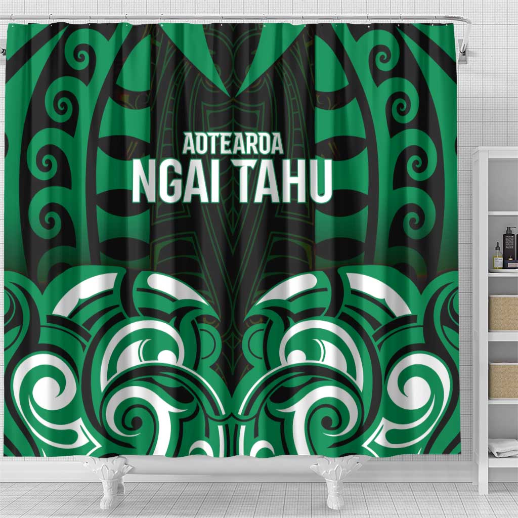 Aotearoa Ngai Tahu Shower Curtain Maori Pattern New Zealand DT05 - Polynesian Pride