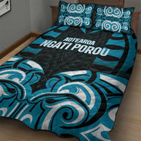 Aotearoa Ngati Porou Quilt Bed Set Maori Pattern New Zealand DT05 - Polynesian Pride