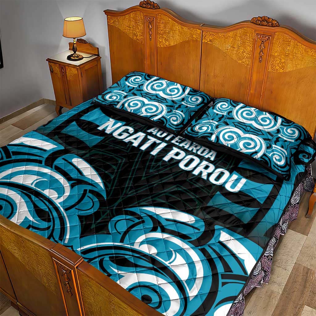 Aotearoa Ngati Porou Quilt Bed Set Maori Pattern New Zealand DT05 - Polynesian Pride