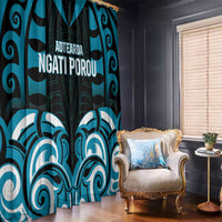 Aotearoa Ngati Porou Window Curtain Maori Pattern New Zealand DT05 - Polynesian Pride