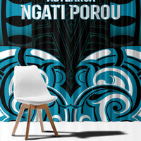 Aotearoa Ngati Porou Window Curtain Maori Pattern New Zealand DT05 - Polynesian Pride