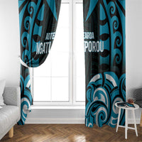 Aotearoa Ngati Porou Window Curtain Maori Pattern New Zealand DT05 - Polynesian Pride