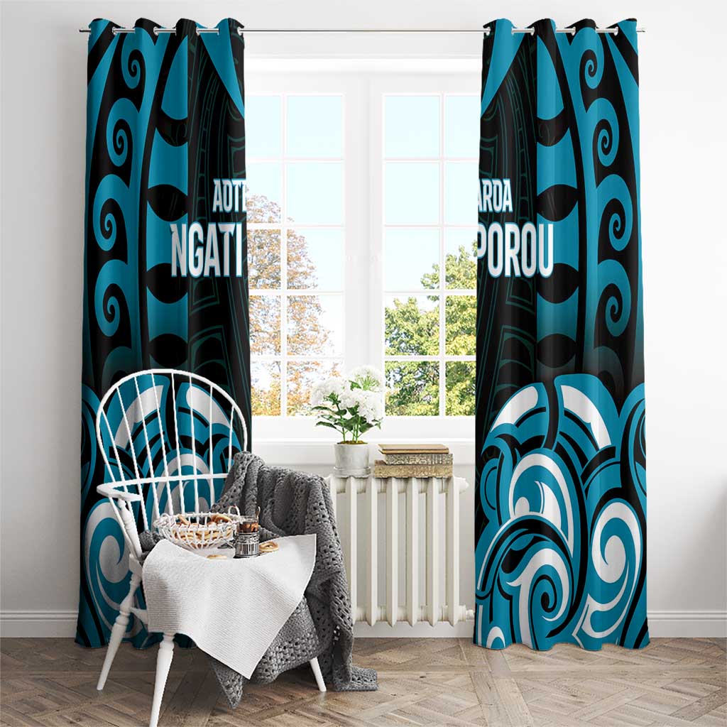 Aotearoa Ngati Porou Window Curtain Maori Pattern New Zealand DT05 - Polynesian Pride