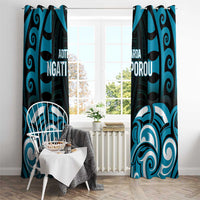 Aotearoa Ngati Porou Window Curtain Maori Pattern New Zealand DT05 - Polynesian Pride