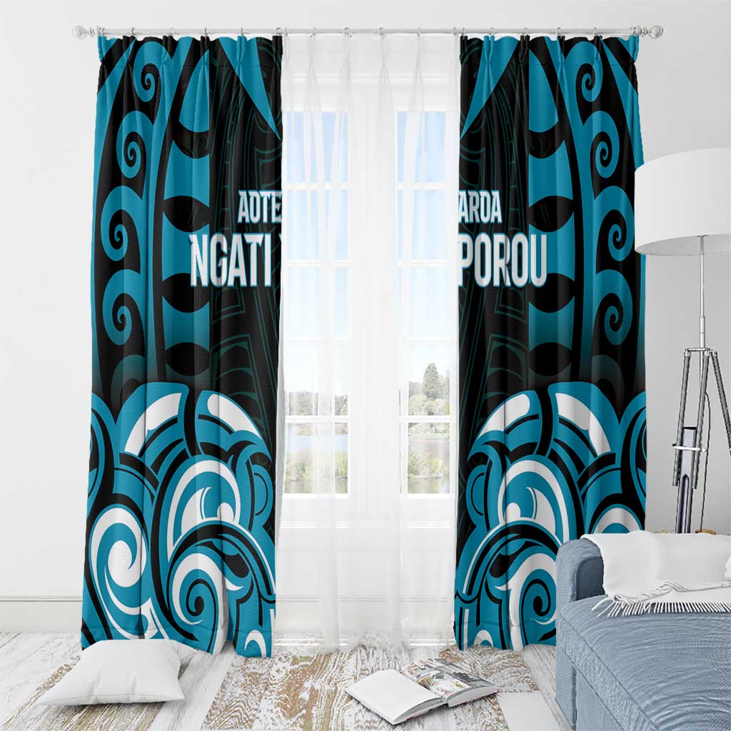 Aotearoa Ngati Porou Window Curtain Maori Pattern New Zealand DT05 - Polynesian Pride