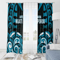 Aotearoa Ngati Porou Window Curtain Maori Pattern New Zealand DT05 - Polynesian Pride