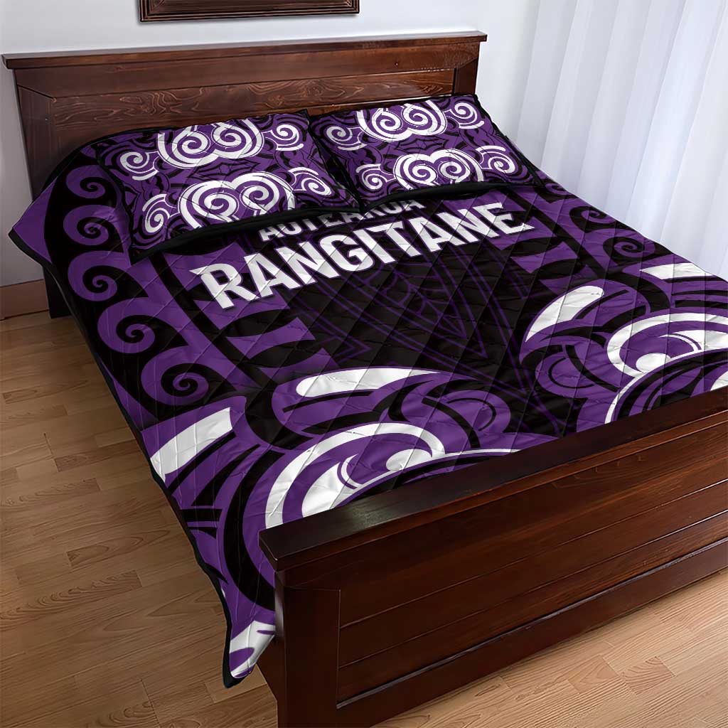 Aotearoa Rangitane Quilt Bed Set Maori Pattern New Zealand DT05 - Polynesian Pride