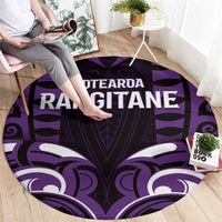 Aotearoa Rangitane Round Carpet Maori Pattern New Zealand DT05 - Polynesian Pride
