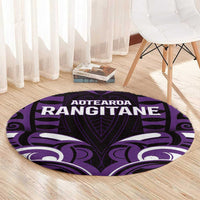 Aotearoa Rangitane Round Carpet Maori Pattern New Zealand DT05 - Polynesian Pride