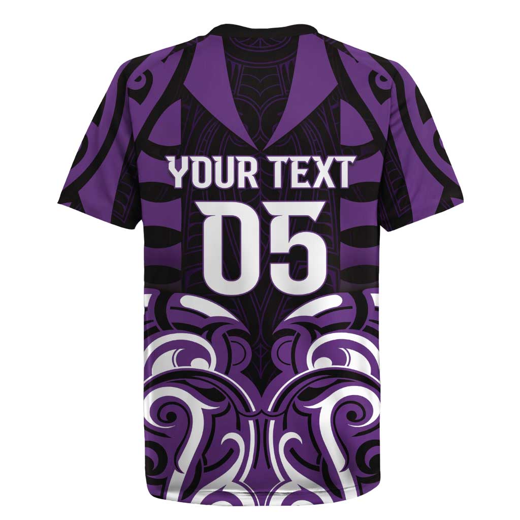 Custom Aotearoa Rangitane Rugby Jersey Maori Pattern New Zealand DT05 - Polynesian Pride