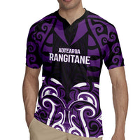 Custom Aotearoa Rangitane Rugby Jersey Maori Pattern New Zealand DT05 - Polynesian Pride