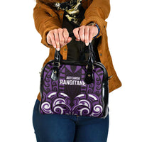 Aotearoa Rangitane Shoulder Handbag Maori Pattern New Zealand DT05 One Size Purple - Polynesian Pride